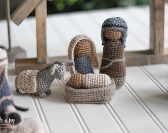 CROCHET PATTERN: Crochet Nativity Set pdf DOWNLOAD