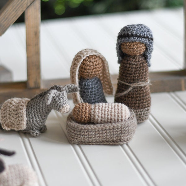 CROCHET PATTERN: Crochet Nativity Set pdf DOWNLOAD