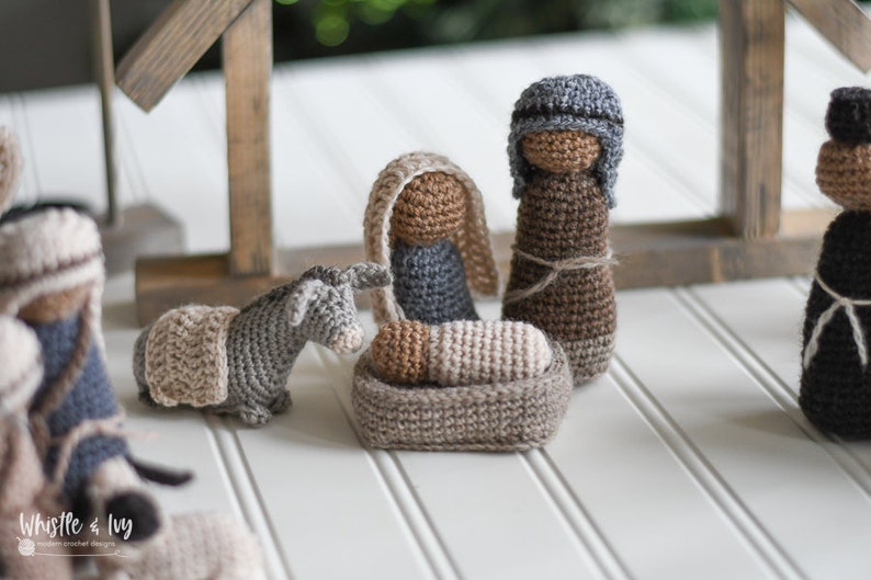 CROCHET PATTERN: Crochet Nativity Set pdf DOWNLOAD image 1