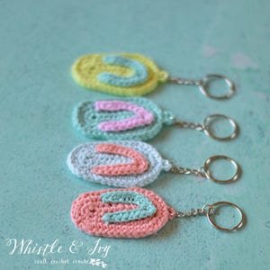 Flip-Flop Keychain Crochet PATTERN PDF DOWNLOAD image 4