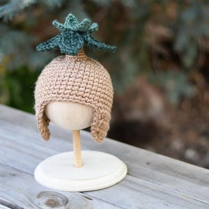 CROCHET PATTERN: Baby Mandrake Crochet Hat + Cut File/Printable  - PDF Download