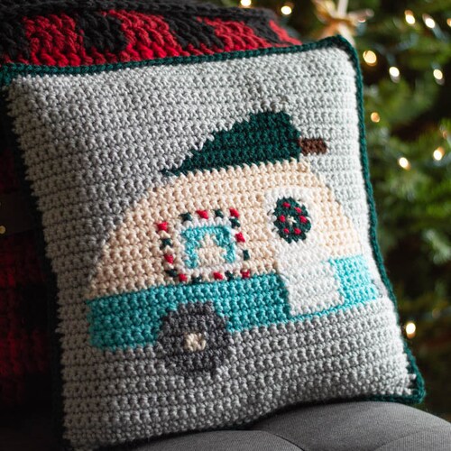 Crochet pattern Camper Pillow PATTERN INSTANT DOWNLOAD - Etsy
