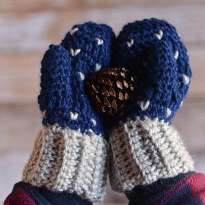 Snowfall Mittens Crochet Pattern PDF DIGITAL DOWNLOAD image 2