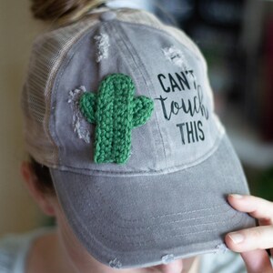CROCHET TUTORIAL: Cactus Appliqué Hat Tutorial How-To (PDF Download eBook)