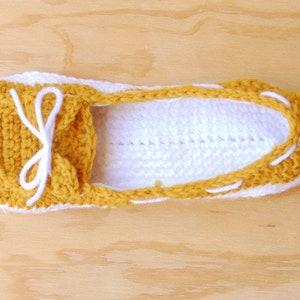 CROCHET PATTERN: Boat Shoes Slippers PDF Download Pattern image 3