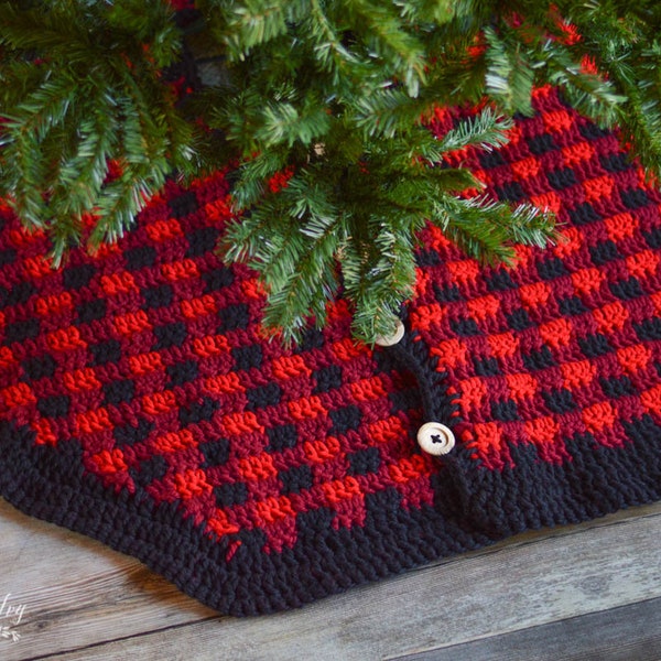 Buffalo Plaid Tree Skirt Etsy