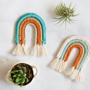Crochet Rainbow Faux Macrame PATTERN (Digital Download)