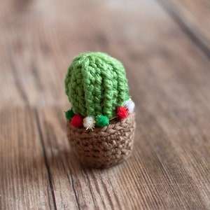 CROCHET PATTERN: Cactus Ornament Holiday Christmas Ornament Pattern Instant DOWNLOAD image 4