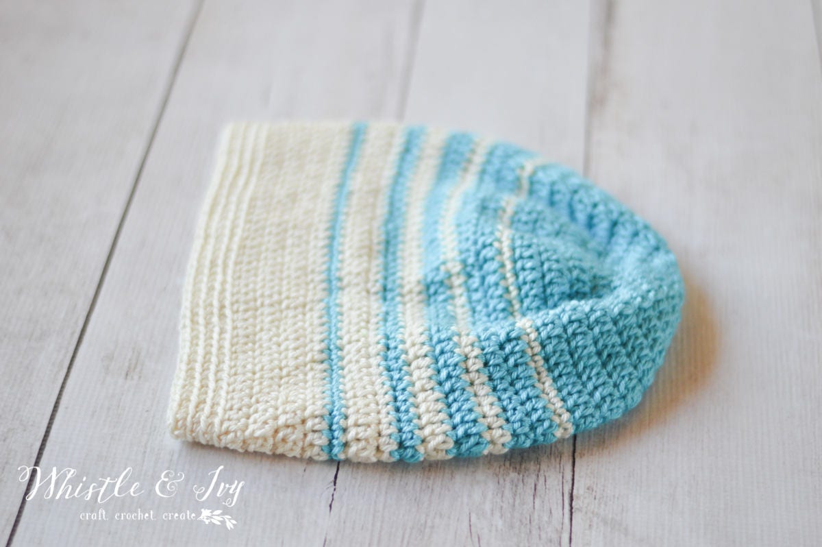 CROCHET PATTERN: Faded Stripes Slouchy Hat Pdf DOWNLOAD - Etsy