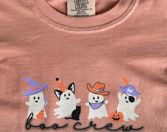 Kids Halloween Shirt, Boo Crew Tee, Trick or Treat Apparel, Girls Halloween T-Shirt 2025