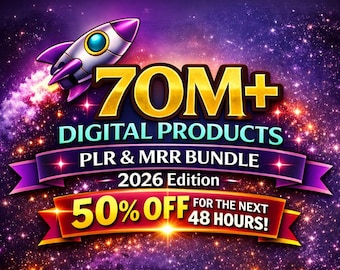 700万以上のPLR/MRRデジタル製品バンドル｜再販権、Canvaテンプレート（即時ダウンロード）