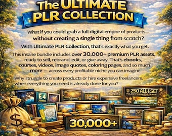 30,000+ PLR Digital Products – Ebooks, Courses, Quotes (Instant Download)