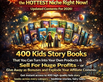 400 Kinder Märchenbücher PLR | Rebranding & Verkaufen (Digitaler Download)