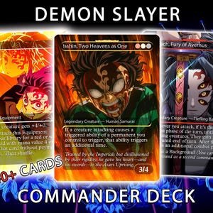 Demon Slayer Fan Deck – Isshin Commander Deck – Anime Proxy – EDH 140+ Cards – Custom Fan Deck - Free Tokens