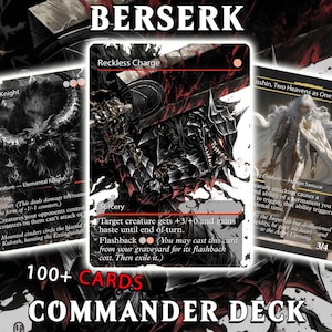 Berserk Fan Deck – Isshin Commander Deck - Anime Proxy – EDH 100+ Cards – Custom Fan Deck