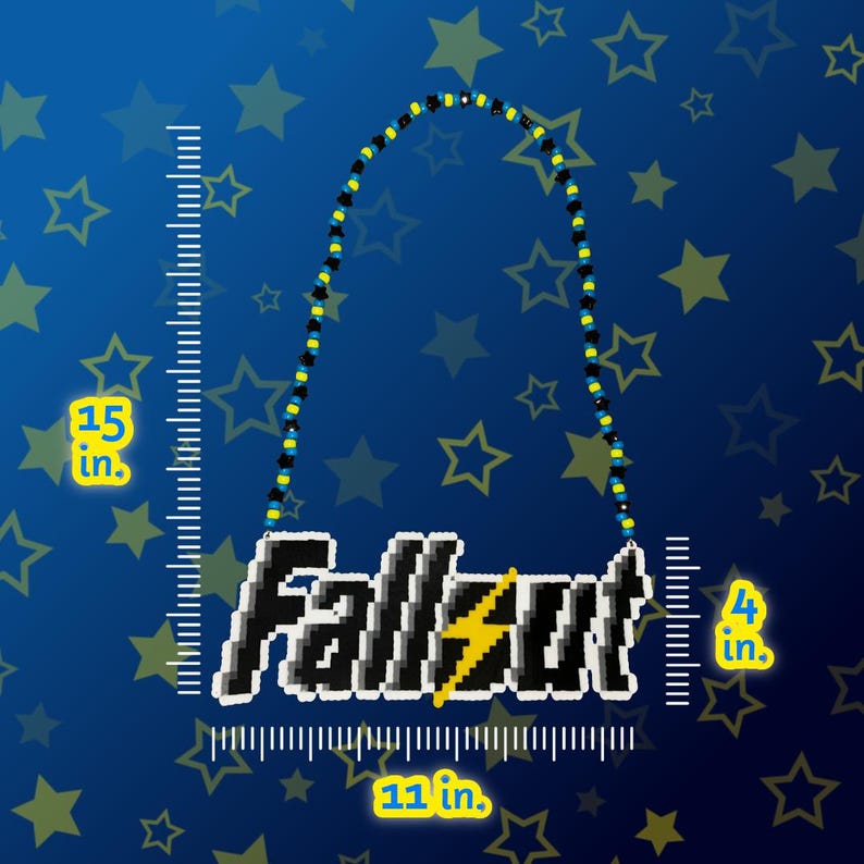 Fallout Kandi Perler Necklace - Etsy