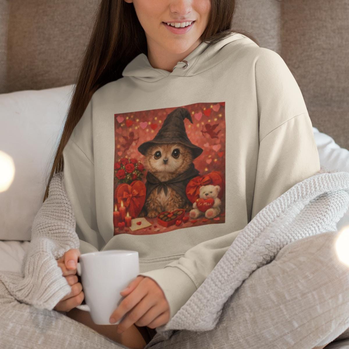 Cute Valentine Owl Hoodie