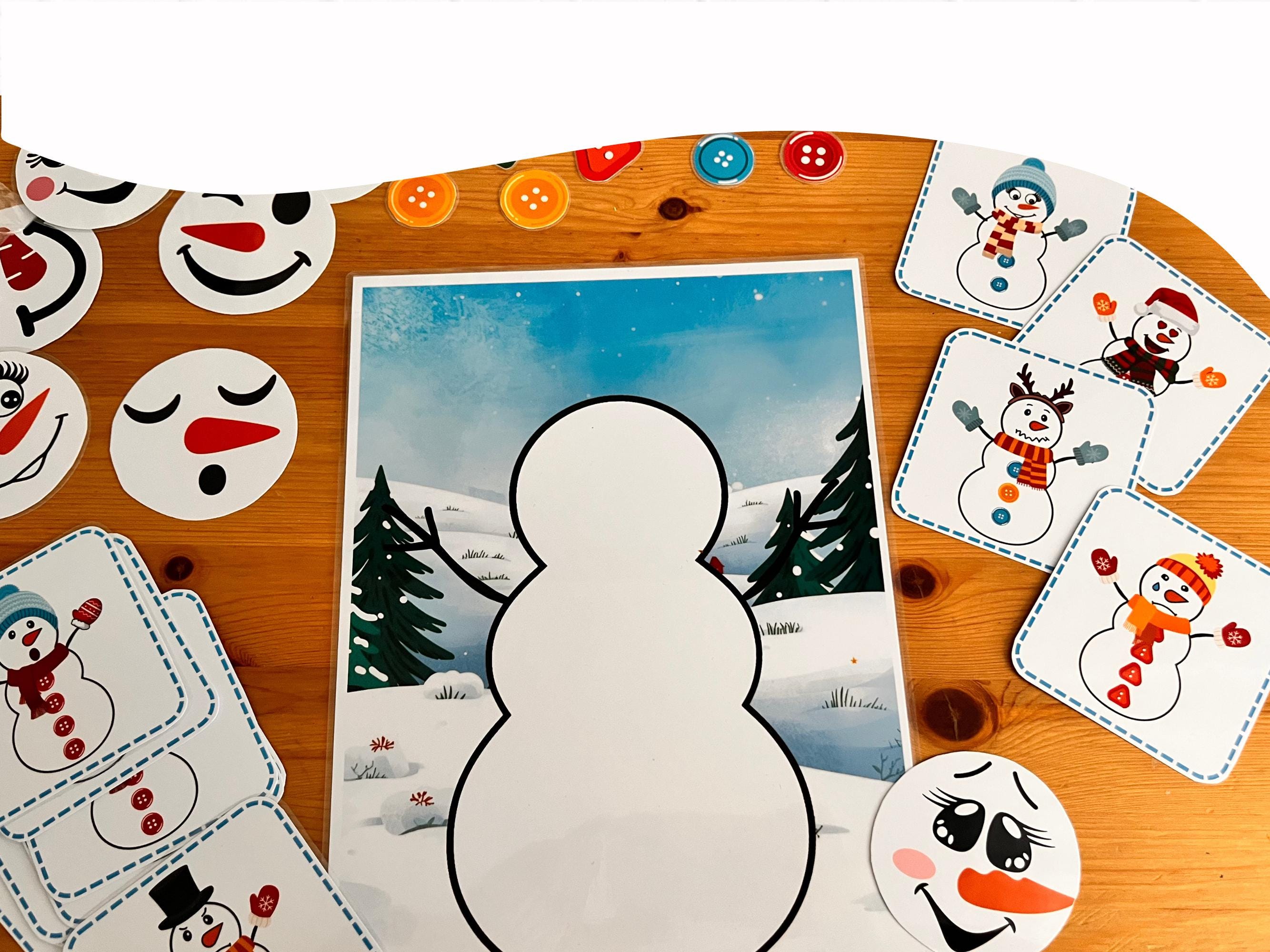 Build a Snowman Printable Activity I Dress up Game Busy Book I Winter ...