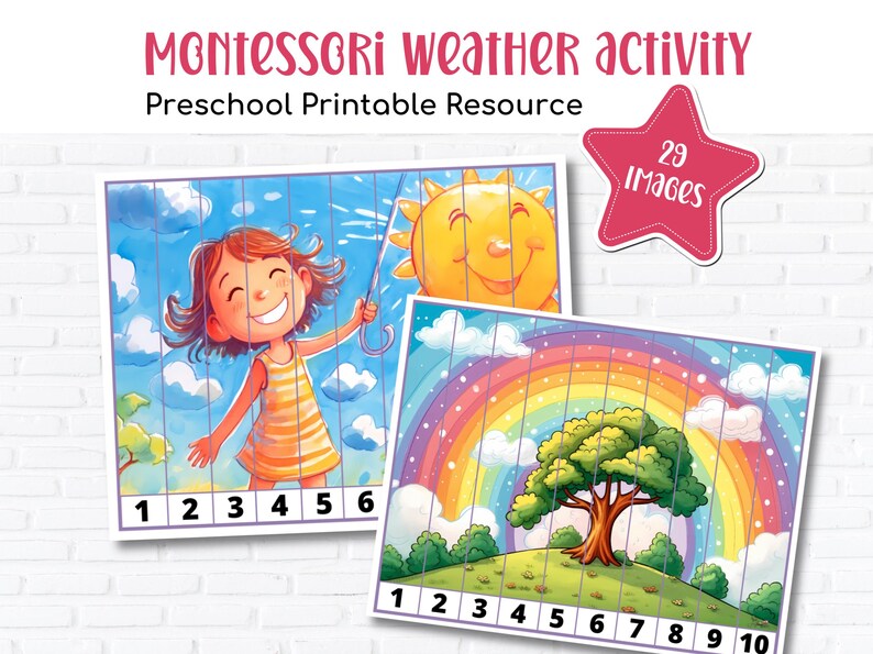 Weather Theme Montessori Printable Activity | Preschool & Kindergarten ...
