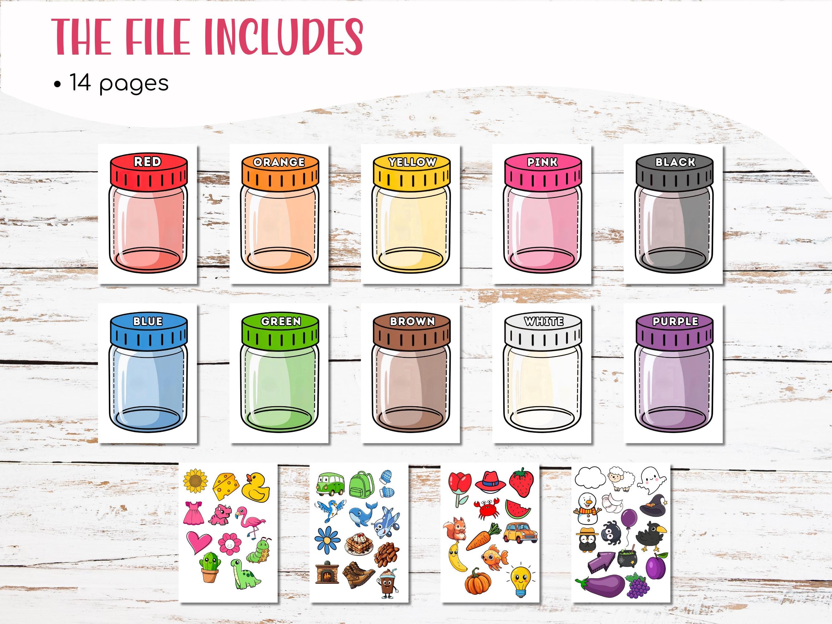 Montessori Color Sorting Activity – Learn Colors With Color Matching ...