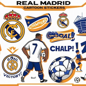 Real Madrid Sticker Pack: Emoji Style Football Fan Art