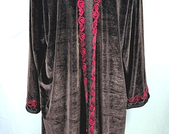Vintage Brown Velvet Gown