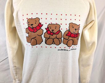 Vintage 1985 Teddy Bear Sweatshirt Hanes