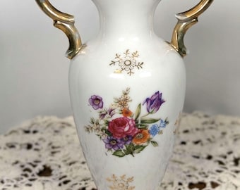 Vintage Floral Bud Vase