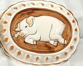 Vintage Ceramic Pig Wall Molds