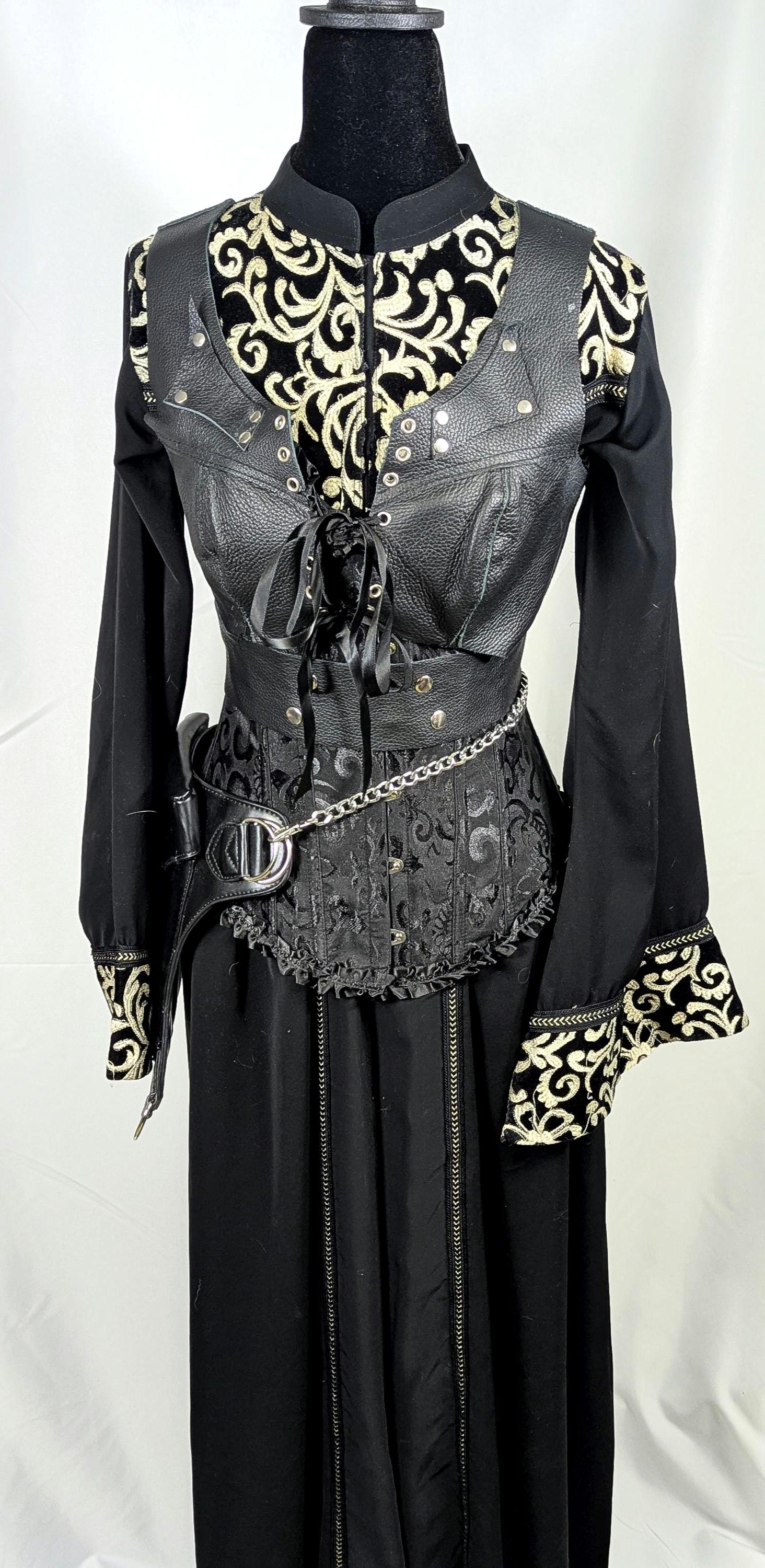 Gold and Black Fantasy Dress - Etsy