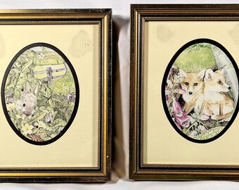 Vintage Framed Wildlife Prints
