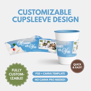 DIY Customizable Cup Sleeve Template Kpop Anime Bts Canva 2025 SVG Cupsleeve Event Fandom Ready-To-Print Printable