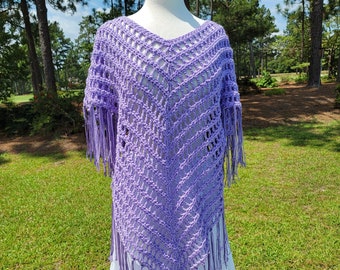 MADE TO ORDER Crochet Dress with Kerchief Sleeves, V-neck Dress, Crochet Tunic, Bohemian Dress, Summer Tunic, Fringed Dress, Cover Up