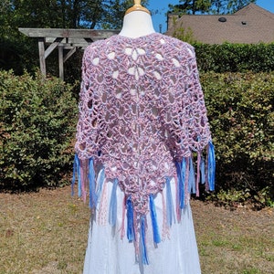 Crochet Poncho, Fringed Poncho, Pullover Sweater, Crochet Shawl, Knit Shawl, Knit Poncho, Bohemian Poncho, Kimono Cardigan, Kimono Jacket image 1