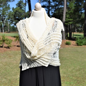 MADE TO ORDER Crochet Dragon Wing Shawl, Asymetrical Shawl, Triangle Shawl, Large Scarf, Knit Shawl, Knit Scarf, Knit Wrap, Wrap Skirt, Sari image 4