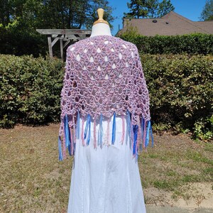 Crochet Poncho, Fringed Poncho, Pullover Sweater, Crochet Shawl, Knit Shawl, Knit Poncho, Bohemian Poncho, Kimono Cardigan, Kimono Jacket image 5