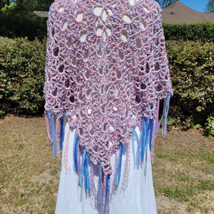 Crochet Poncho, Fringed Poncho, Pullover Sweater, Crochet Shawl, Knit Shawl, Knit Poncho, Bohemian Poncho, Kimono Cardigan, Kimono Jacket image 2