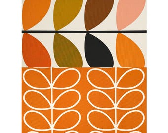 ORLA KIELY |  TAKE2Pillow® | Multi-Stem Auburn + Linear Stem Burnt Orange