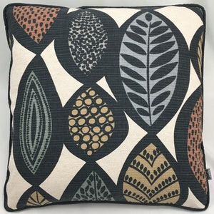 Mid-Century Modern | 18x18 Take2 Pillow®   |  Richloom Platinum AMANDA Linen Mineral & Premier Prints ZUBERI Gobi