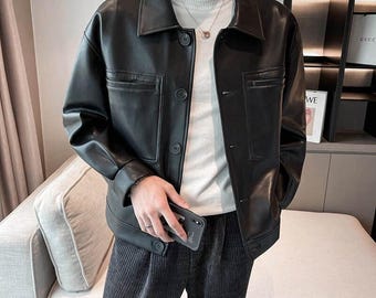 Custom Vegan Leather Motorcycle Jacket: Embroidered Biker Sportswear