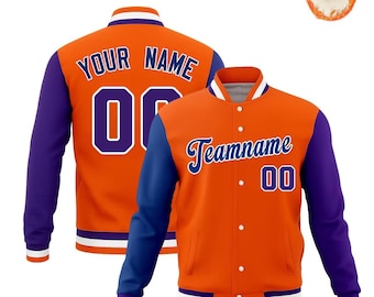 Custom Fleece Varsity Jacket: Personalized Baseball Team Letterman
