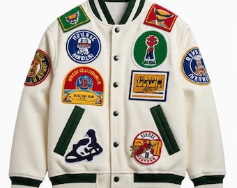 Custom Embroidered Varsity Jacket: Personalized Letterman Style