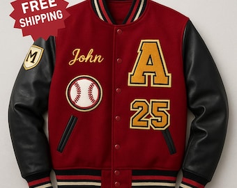 Custom Letterman Jacket: Personalized Varsity with Patch Design