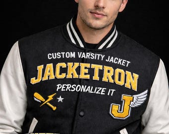 Custom Embroidered Varsity Jacket, Personalized Letterman Jacket
