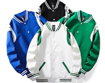 Custom Varsity Baseball Jacket: Personalized Team Embroidery & Chenille Patch