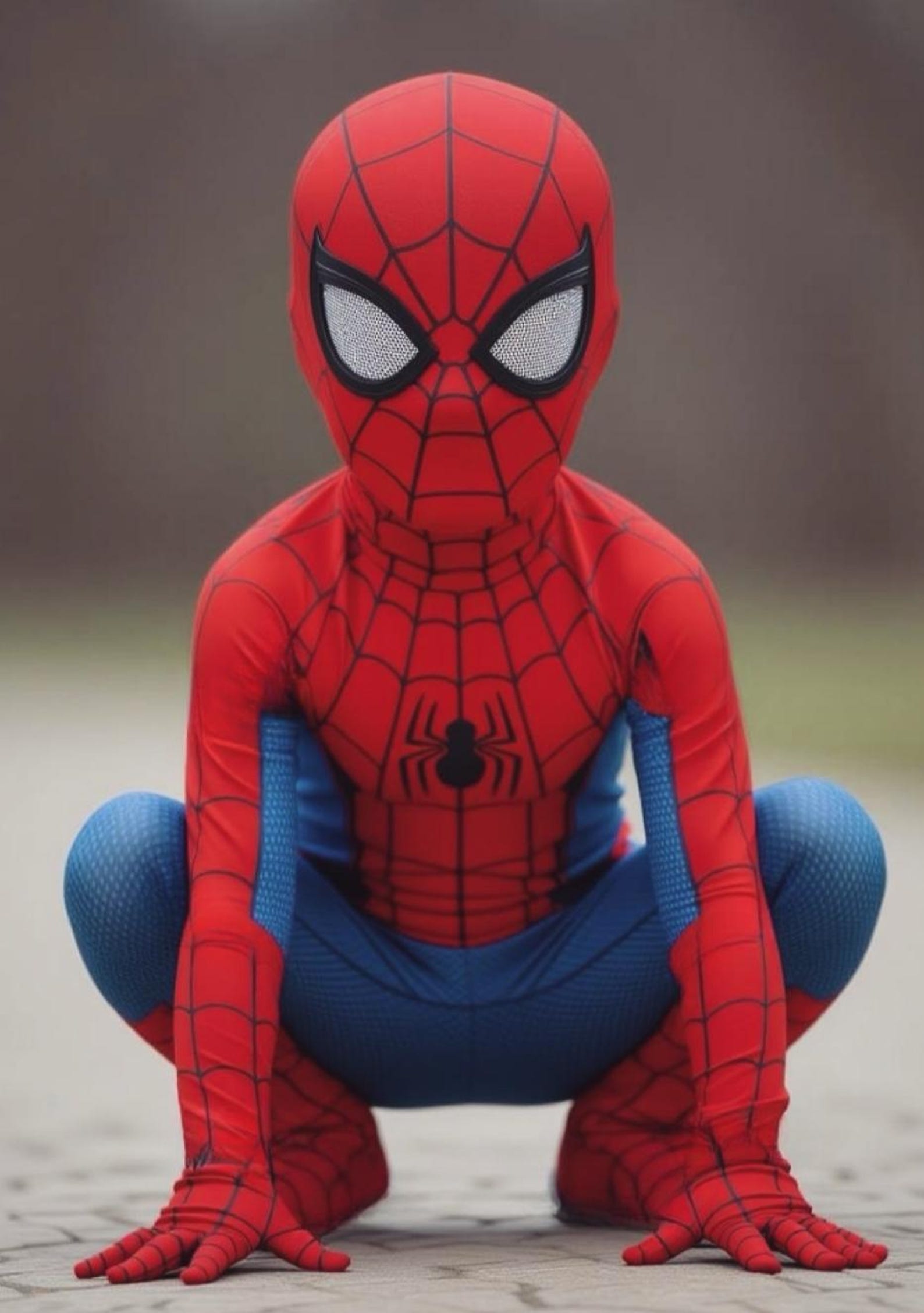 Pyjama Officiel Marvel Spider-Man Garçon – Ensemble Manches Longues Bleu Super Héros – Confort Doux 5-6 Ans