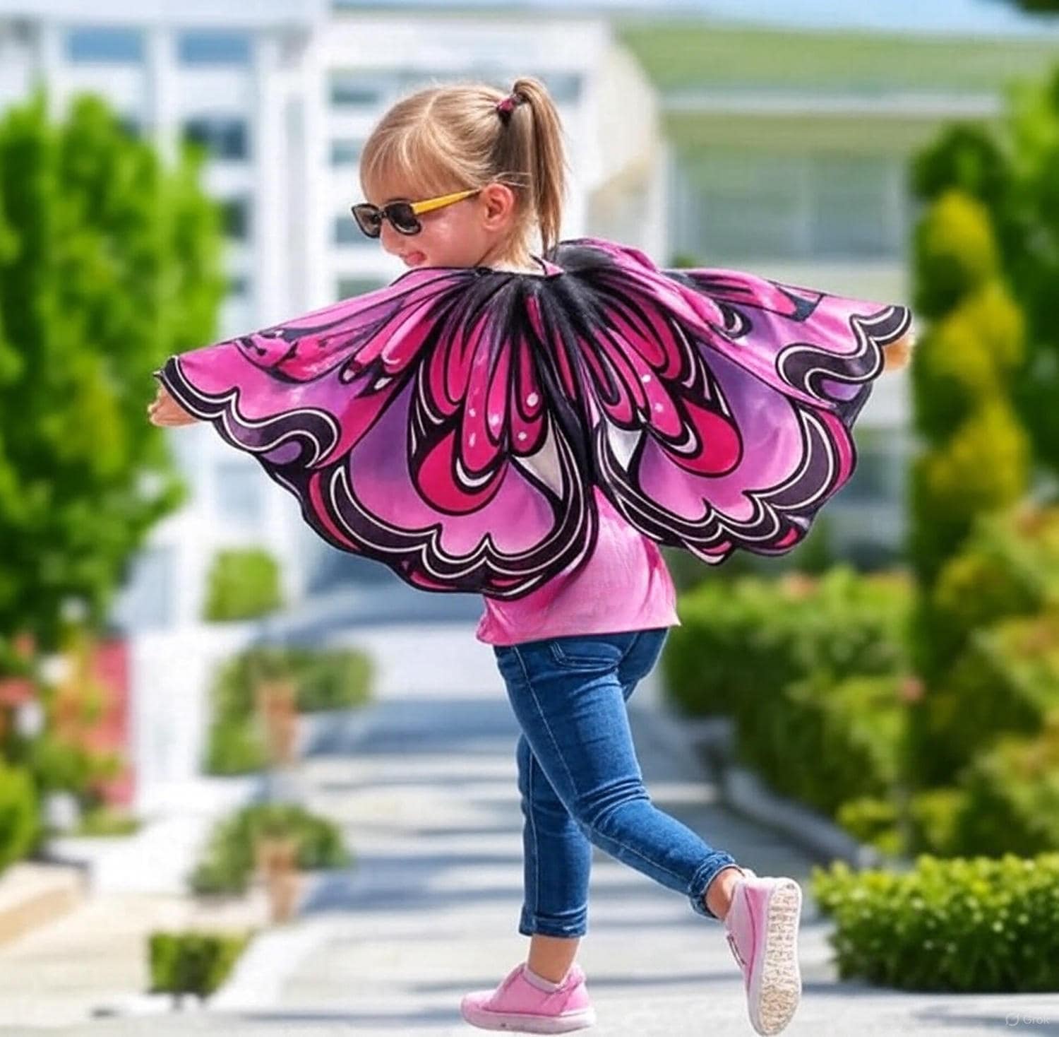 Robe Fille Pâques Marmellate – Papillons Roses – Taille 6 – Occasion Très Bon État