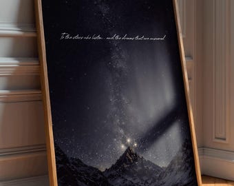 To The Stars Who Listen, ACOTAR Prints, Night Court Prints, Velaris Prints, Gifts for ACOTAR Fans, Book Lover Gift, Acotar Wall Art, Rhysand
