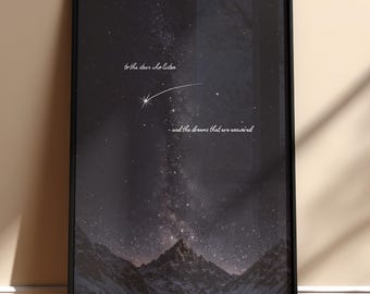 To The Stars Who Listen, ACOTAR Prints, Night Court Prints, Velaris Prints, Gifts for ACOTAR Fans, Book Lover Gift, Acotar Wall Art, Rhysand