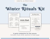 Winter Wellness Ritual Kit | Digital Self Care Rituals | Minimalist Calm Cards | Slow Living Printable | Winter Reset